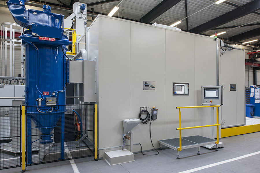 無(wú)地坑噴砂房