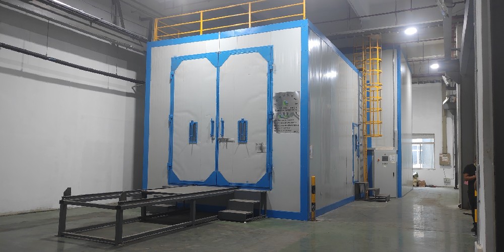 無(wú)地坑風(fēng)力回收噴砂房